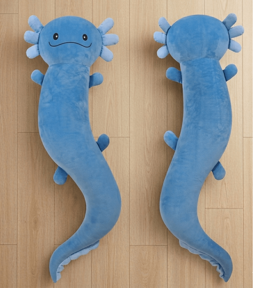 Giant Axolotl Plush with Glow in the Dark | Oversized Stuffed Animal Body Pillow for Kids | Soft Huggable Axolotl Toy | Birthday Gift Ages 4+-3-14